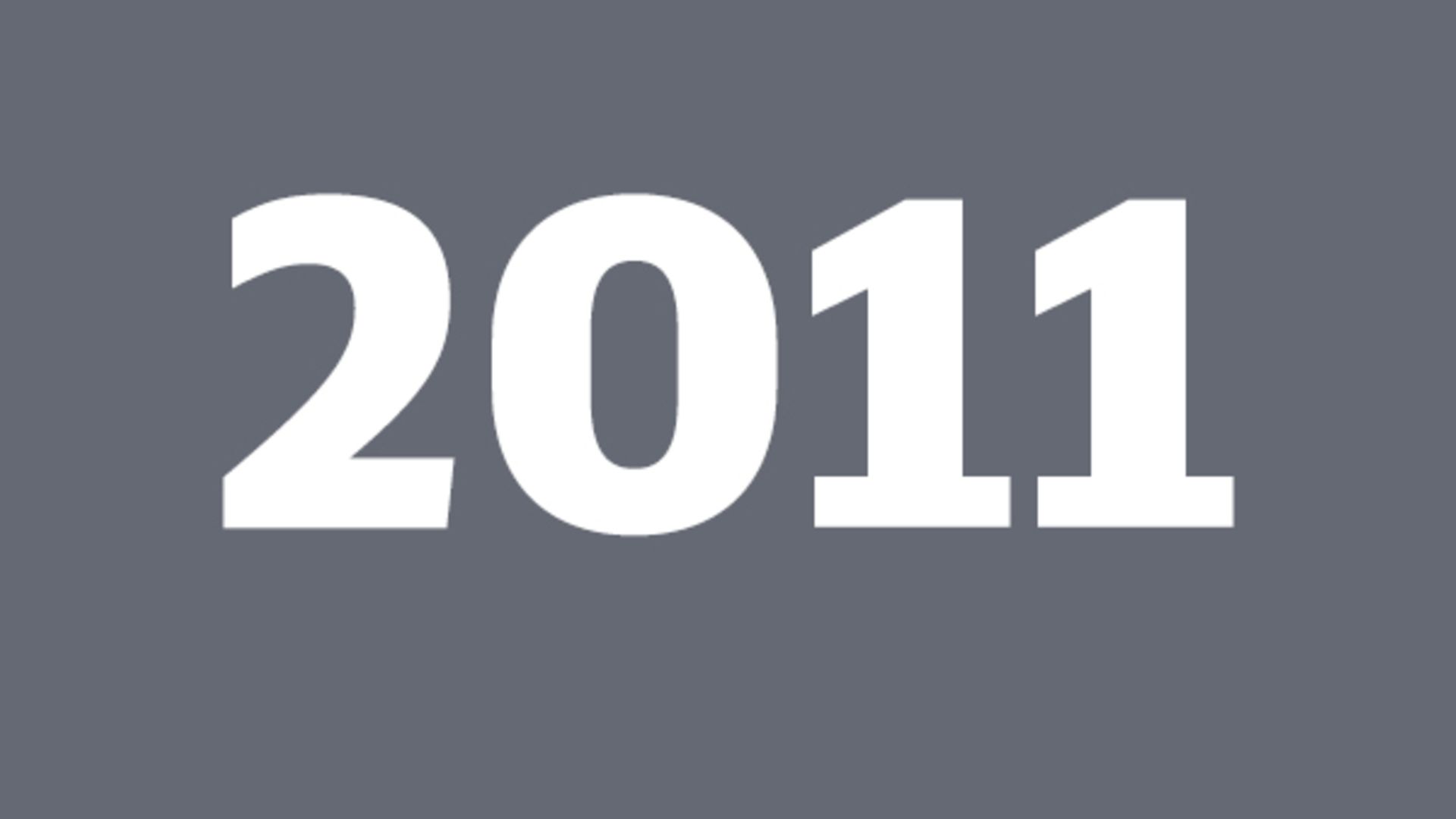 Jahreszahl 2011